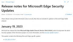 微软发布Edge 109.0.1518.61更新 重