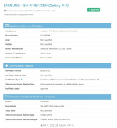 三星Galaxy A14 4G现身泰国NBTC认证