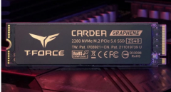 十铨推出Cardea Z540 PCIe 5 SSD：将