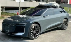 奥迪A6纯电版实车曝光，续航