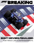 F1奥地利站赛后开出12张罚单