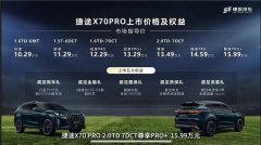 捷途X70 PRO正式上市，决战村超