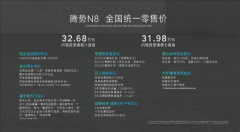腾势N8正式上市，推出两款车型