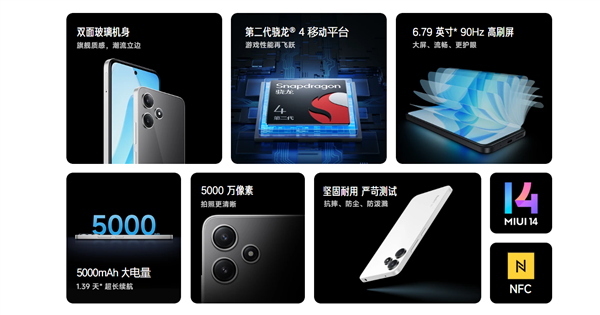 4nm第二代骁龙4！Redmi 12 5G全新4G内存版来了：仅949元